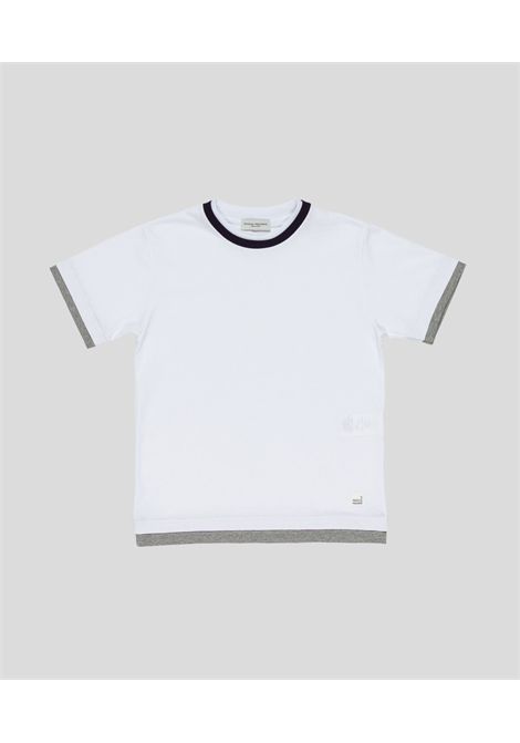T-shirt con design a strati PAOLO PECORA KIDS | PP4349BIANCO